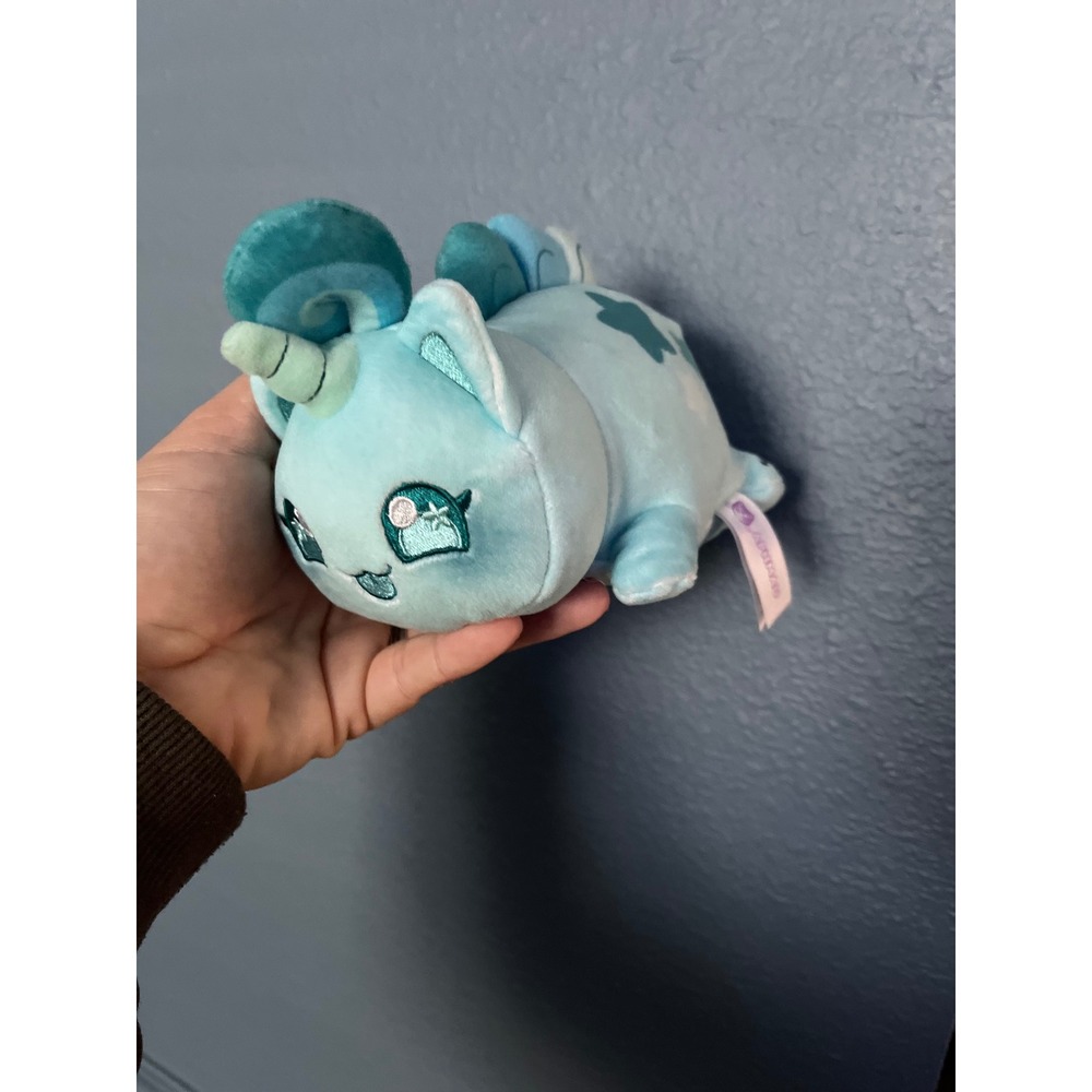 Aphmau Plush Toy Blue Unicorn Cat Dragon Cute Kawaii Stuffed Animal‎